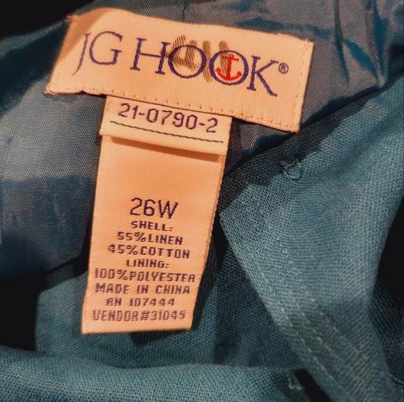 JG hook size 26w linen blend bright blue blazer jacket - Picture 4 of 5